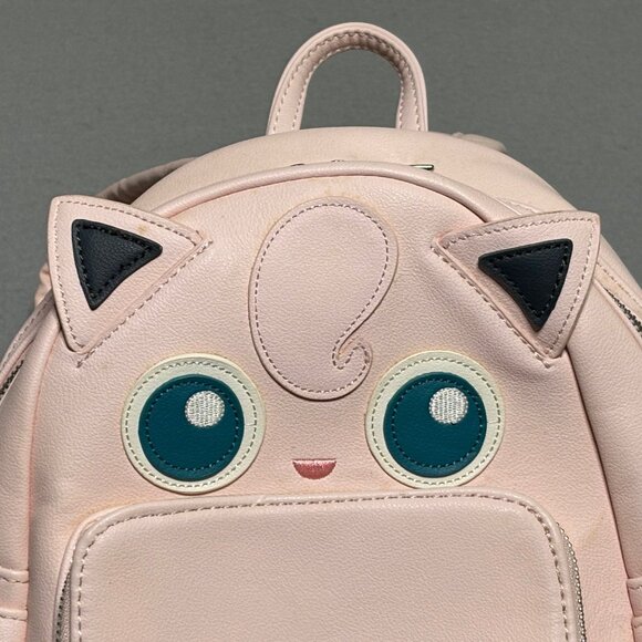 Pokemon Loungefly Jigglypuff Mini Backpack Cosplay Faux Leather RARE - Picture 3 of 11